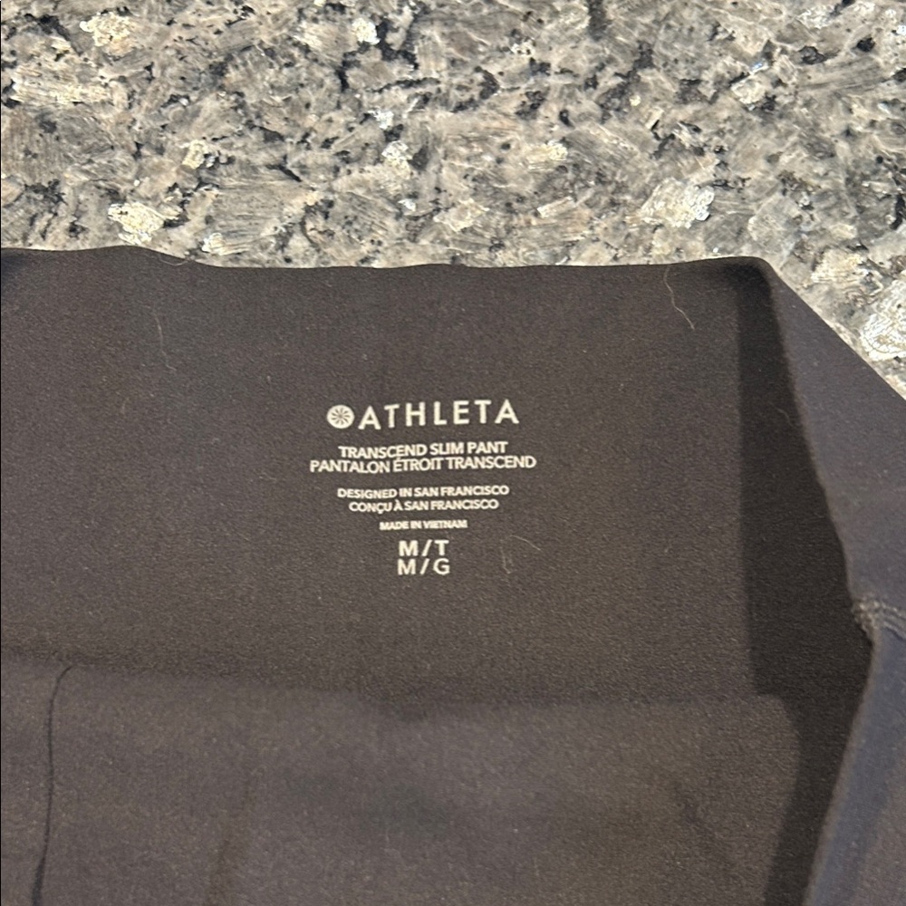 Athleta Black Transcend Slim Pant